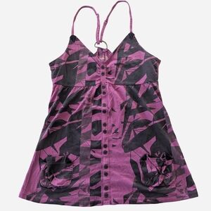 Twik Purple and Black Camisole Top